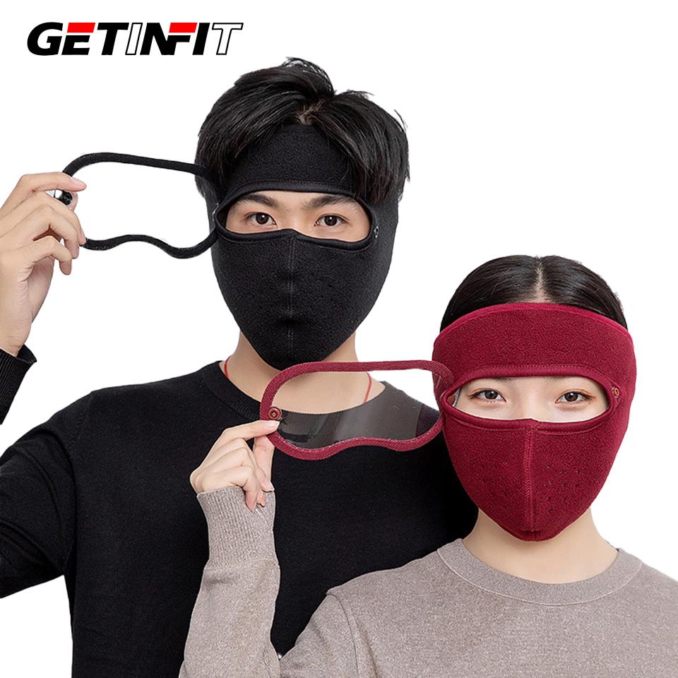 Unisex Winter Fleece Balaclava with Anti Fog HD Goggles Windproof Face Mask for Cycling Skiing Outdoor Sports
