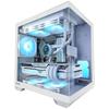 Gabinete de PC Okinos MATX, Suporte para Radiador Superior de 240mm, 5 Slots PCIe para Máximo Resfriamento da GPU, Espaço Extra para Fonte de 160mm e Gerenciamento Fácil de Cabos, 3×120mm ARGB