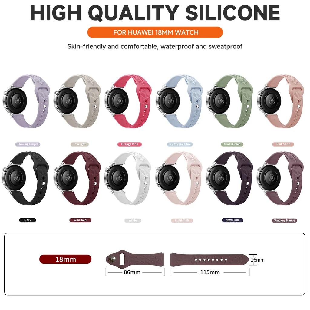 18mm Universal Band for Huawei GT6 5 4 41mm For Garmin Venu3s Men Women Replacement Strap for Hauwei GT5 Pro 42mm GT6 41mm Strap