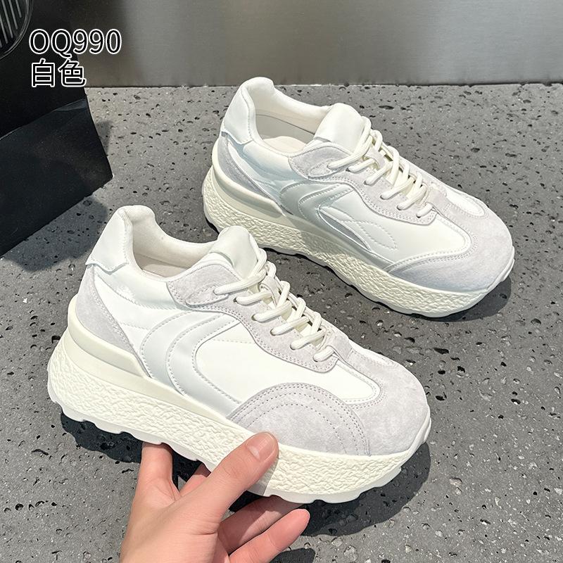 Plateau-Schuhe Forrest Gump Herbst Neu Leder College-Stil Sport und Freizeit Dad Shoes