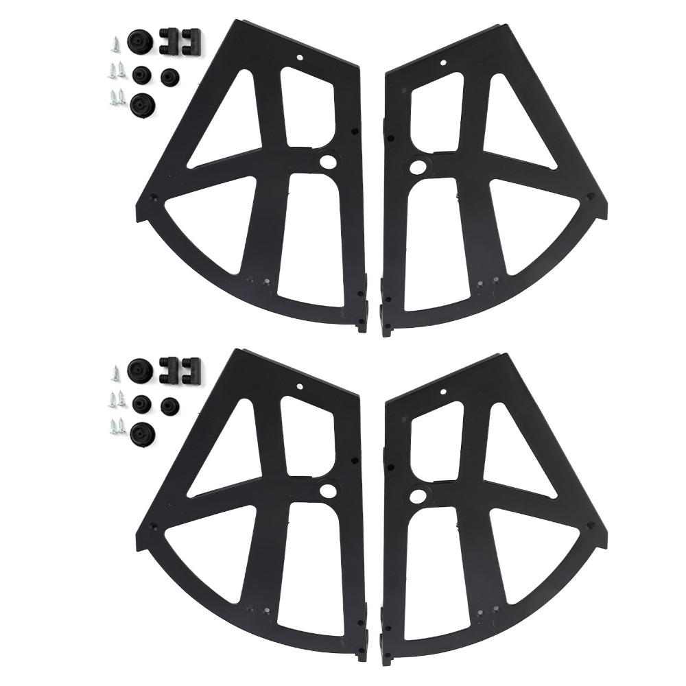 

4Pcs Accessories Black Shoe Rack Hinges Turing Rack Single Layer Drawer Hinge ABS Flip Frames Living Room