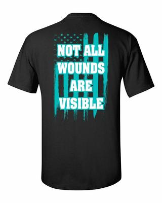 Ptsd Non Tutte le Ferite Sono Visibile Adulto T-Shirt Manica Corta