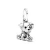 925 Silver Heart Charms Horse Elephant Cat Monkey Pendant DIY Jewelry Making For Women Gift Fashion Accessories