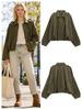 Spring New Women's Fashion Versatile Faux Fur Texture High-End Flight Jacket Coat