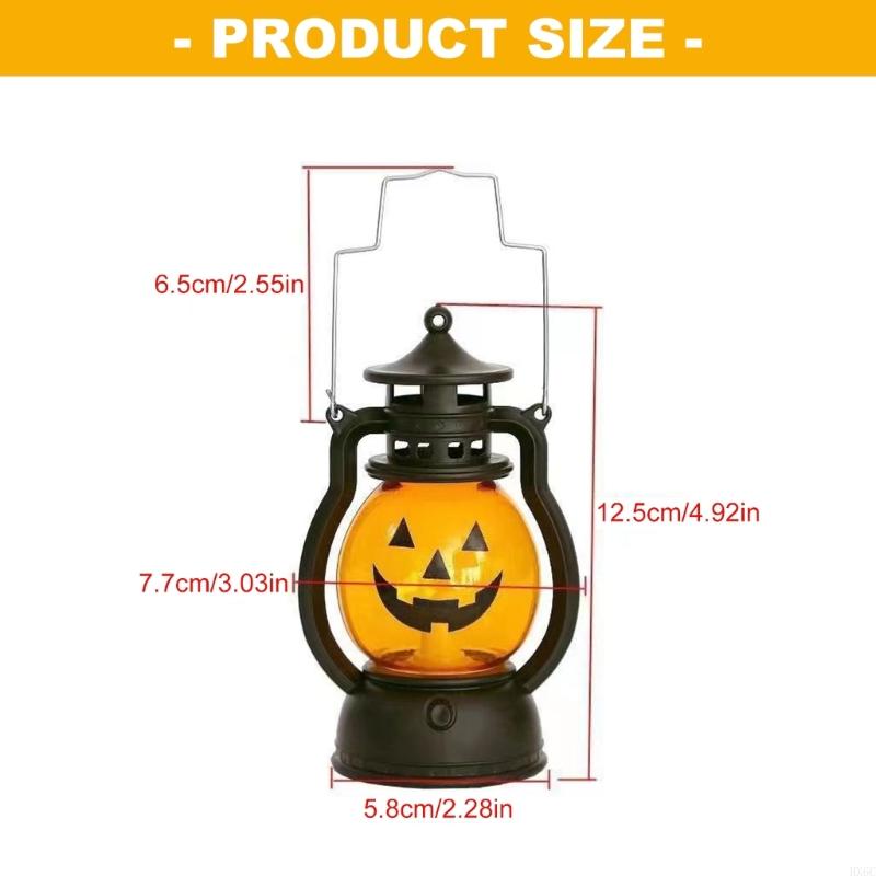 Mysterious Castles Styles Plastic Pumpkin Light Battery Powered Halloweens Decoration Safe for Kids Parties Event HX6C