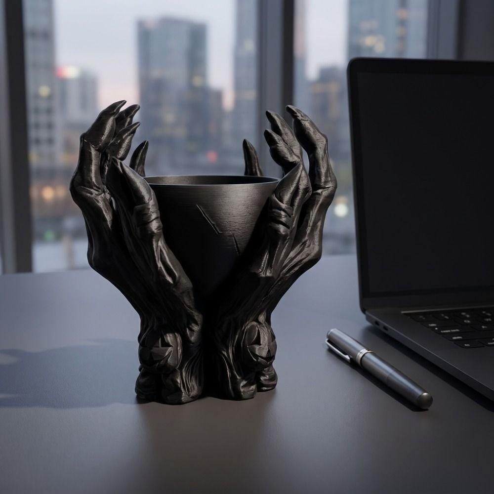Ornaments Storage Bowl Gothic Style Desktop Decoration Creative Skeleton Claw Statue  Storage Box