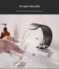 Luxury Brass Hot & Cold Waterfall Faucet for Bathroom Washbasins