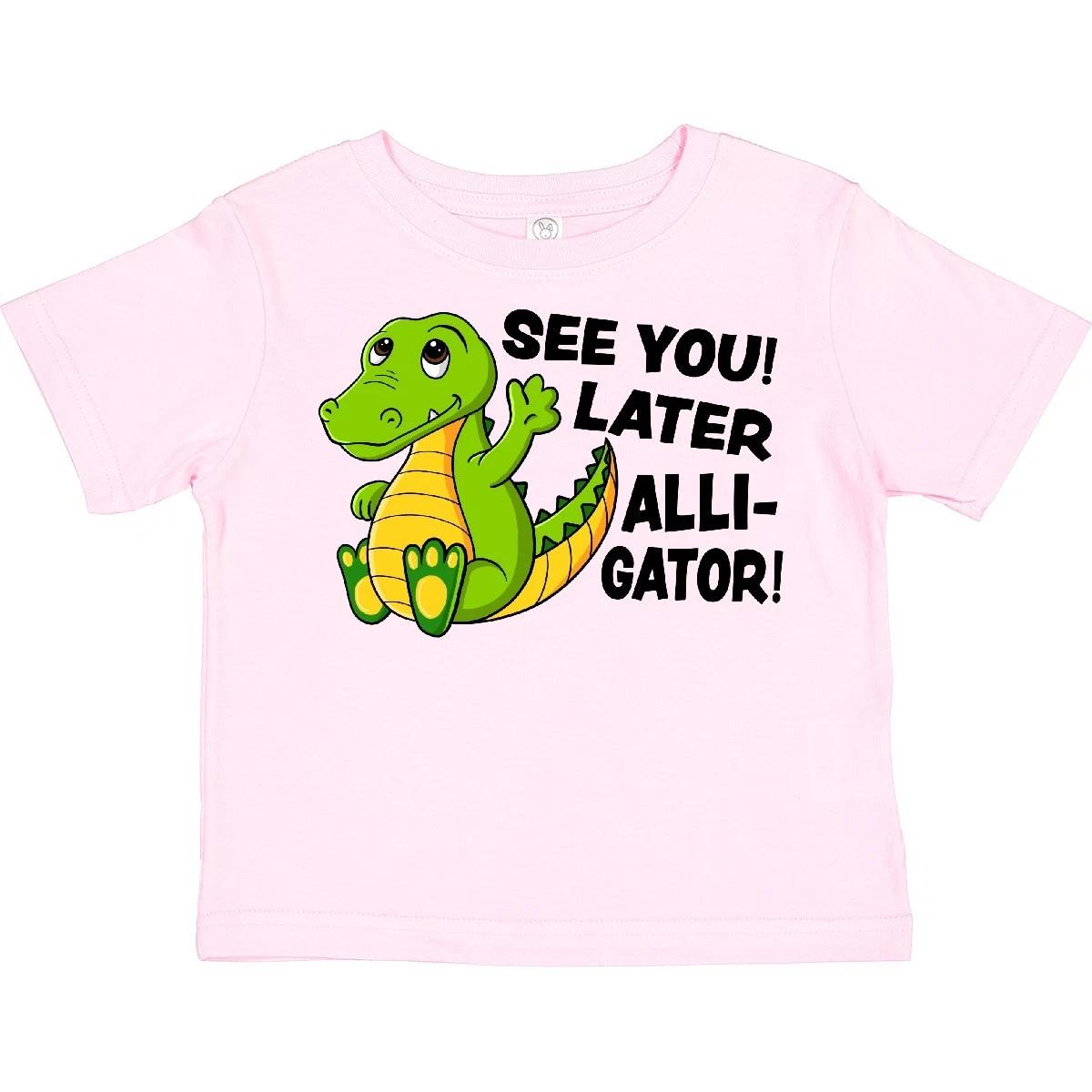 

Inktastic See You Later Alligator Toddler T-Shirt Children Bye Green Funny Child 160