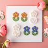 Clay Cutter Leaf Flower Shape Clay Earring Molds for Earrings Making Clay Earring Cutter Tool for Jewelry Making
