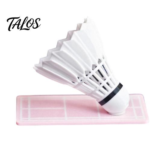 Talos Rotating Car Badminton Ornament with Swivel Mechanism, Shuttlecock Dashboard Decoration for Interior, Gift Sports Lovers