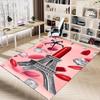 1PC Parisian, lipstick Extra Large Non Slip Floor carpet, Office, family, Studio   Large Area Rug Indoor Rugs, Bold Statement Piece