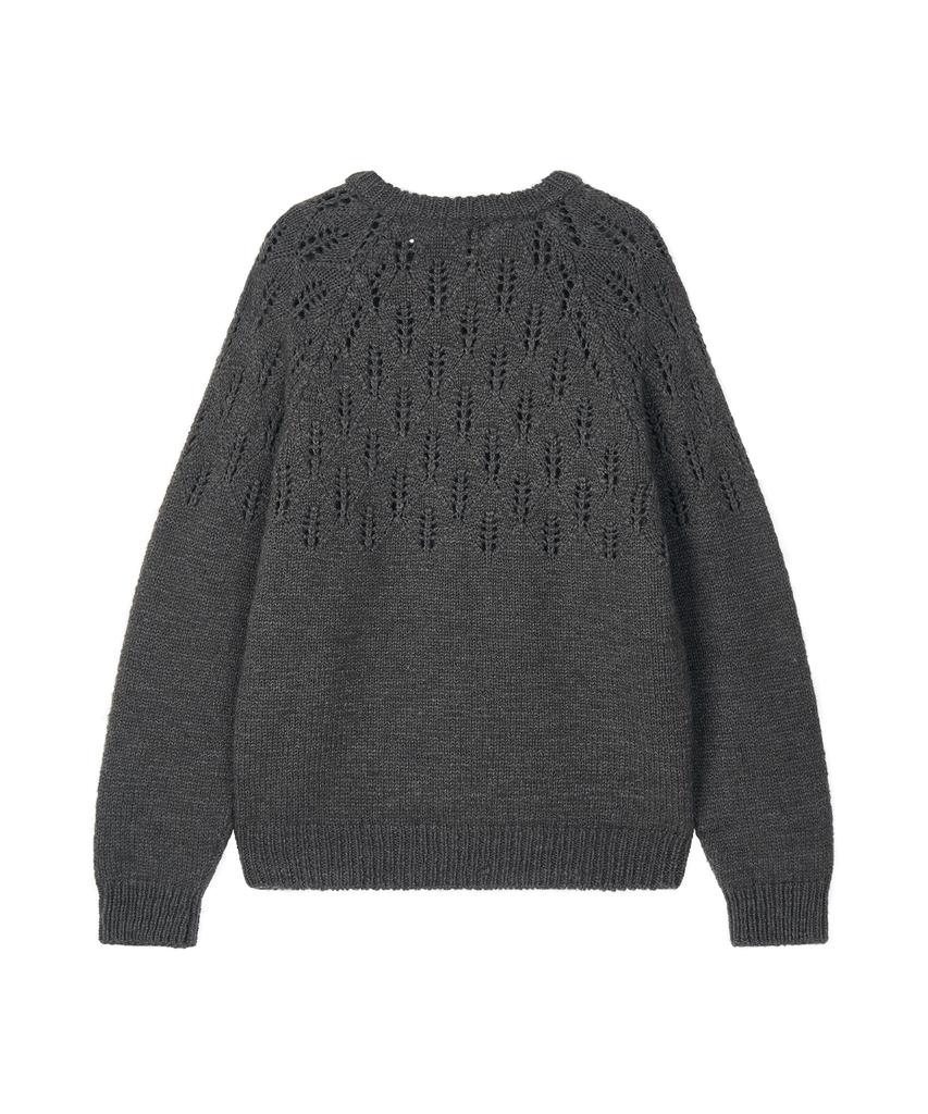 MIDNLOW Covent Wool Sweater (Grey)