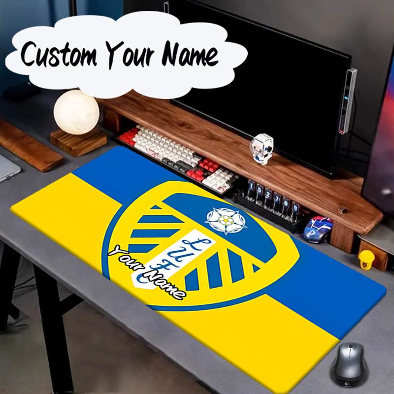 Custom Name Mouse pad Leeds United Crest Legacy Mouse pad, Gaming Mouse Pad, keyboard pad, Desk Decor for computer notebook Fan Birthday Gift