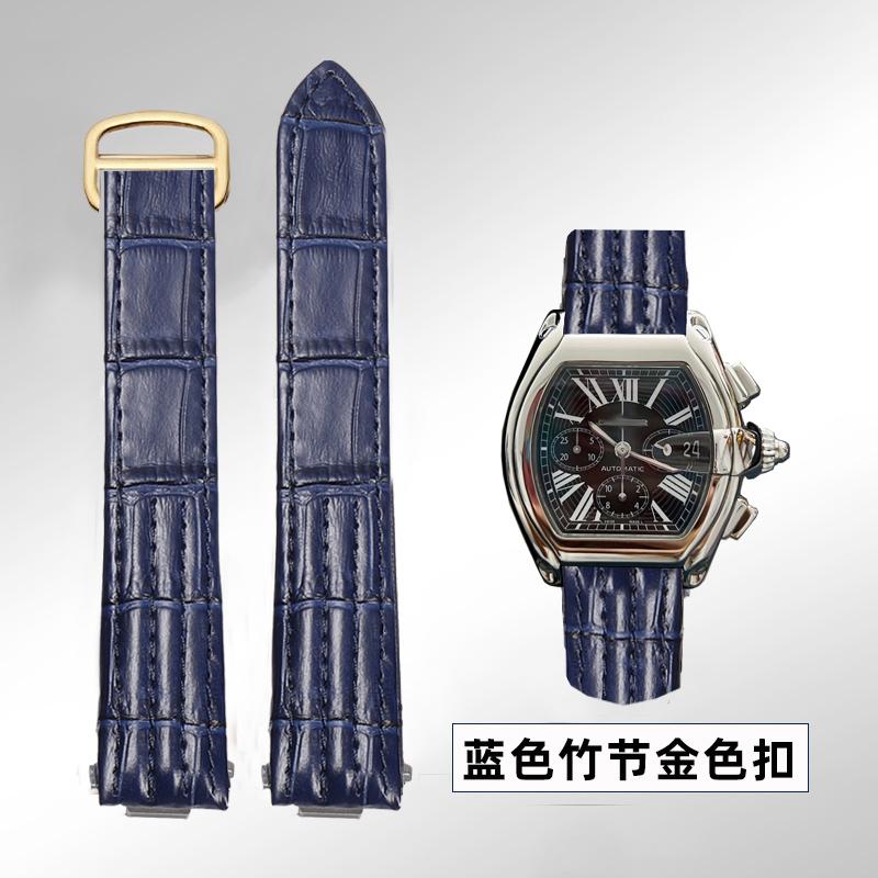 

19мм 20мм Для Cartier Roadster W6206018 W6206017 Ремінець для годинника зі справжньої шкіри Чоловічий Замінний Ремінець для годинника з коров ячої шкіри Нейлоновий Браслет ремінь 19mm