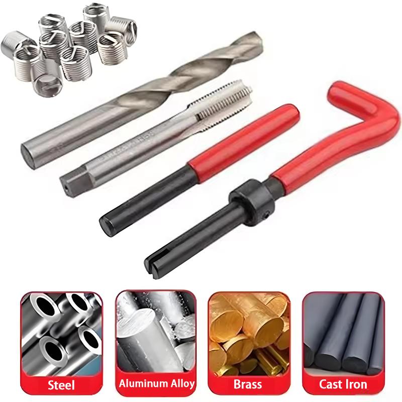 30Pcs Metric Thread Repair Insert Kit M5 M6 M8 Car Pro Coil Tool M8*0.8Thread Repair Insert Kit