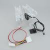 8025 Green Red Bule White Four color 4pin LED PC Computer Case Brushless Cooling Fan 80*80*25mm DC 12V 3pin to 4Pin Cooler