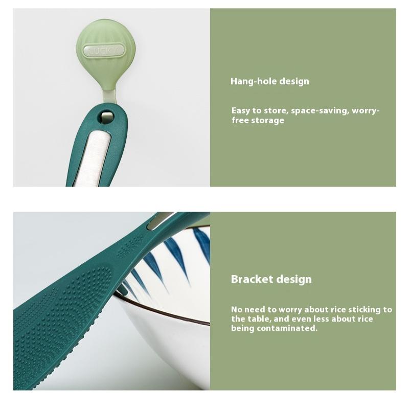 1 szt. Plastikowa łopatka do ryżu Nieprzywierający garnek do ryżu, Nieprzywierająca łyżka do ryżu Domowa łyżka do ryżu do ubijania ryżu