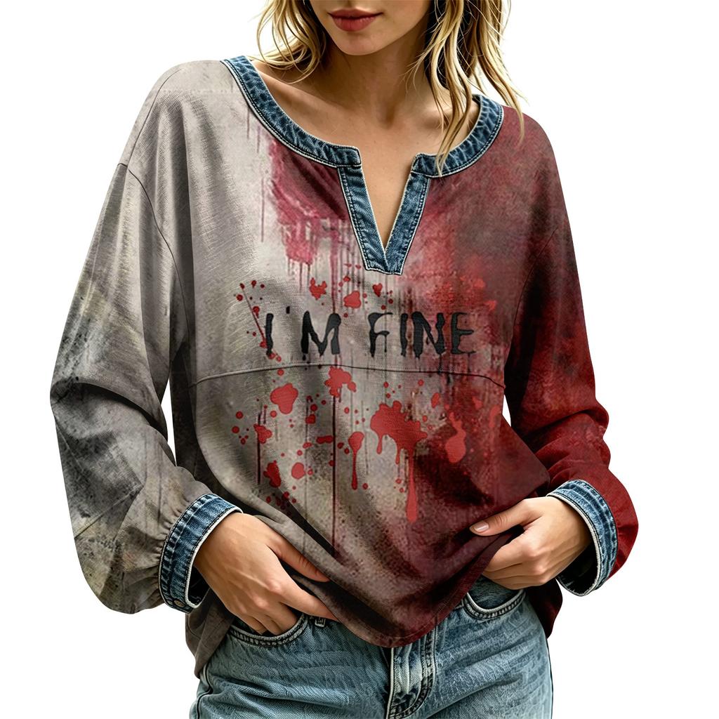 Women's Casual Long Sleeve Top for Everyday Wear