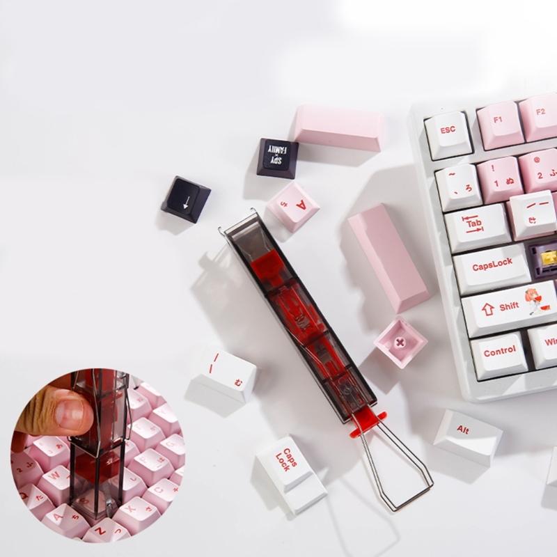 2-in-1 Keycap Puller Switches Remover Hot-swappable Keyboard Cleaner Mechanical Keyboard Keycap Shaft Removal