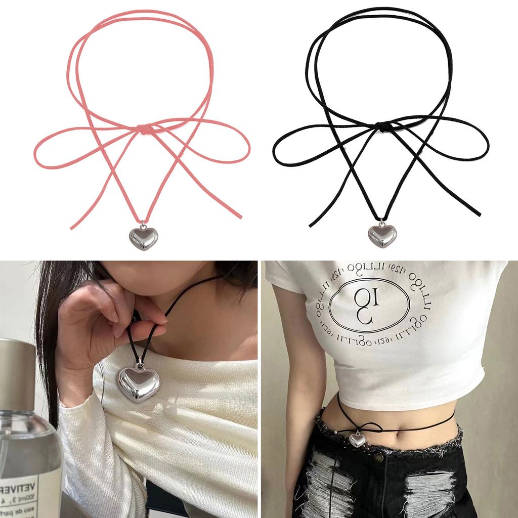 Small Heart Choker Pendant Necklaces Love Pendant Choker for Women Jewelry Gift