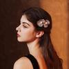 Metal Handmade Flower Hair Comb Pins Wedding Bridal Styling Hair Clip Pins Fashion Insert Hairpins Hair Accessories Gifts