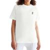 Auf Weicher Hautfreundlicher Lässiger Rundhals Kurzarm T-Shirt Unisex Oberteile Weiß 1WE10060069