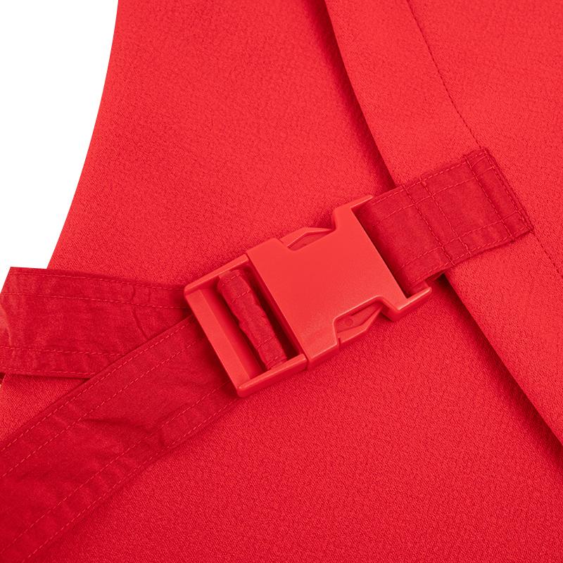 PUMA Solid Color Sport Casual Round Neck Short Long Sleeve Sweatshirt Women Tops Red 539590-11