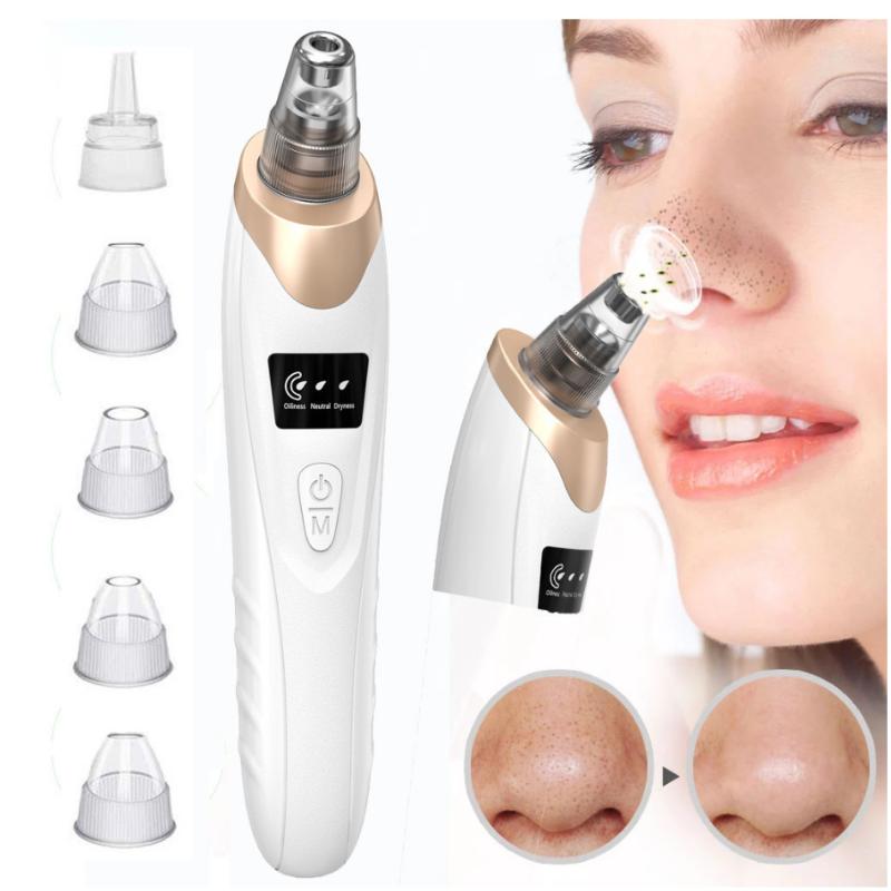 Electric Facial Blackhead Remover Vacuum Portable Deep Pore Cleansing Tool for Travel Home Daily Skin Care Use one set