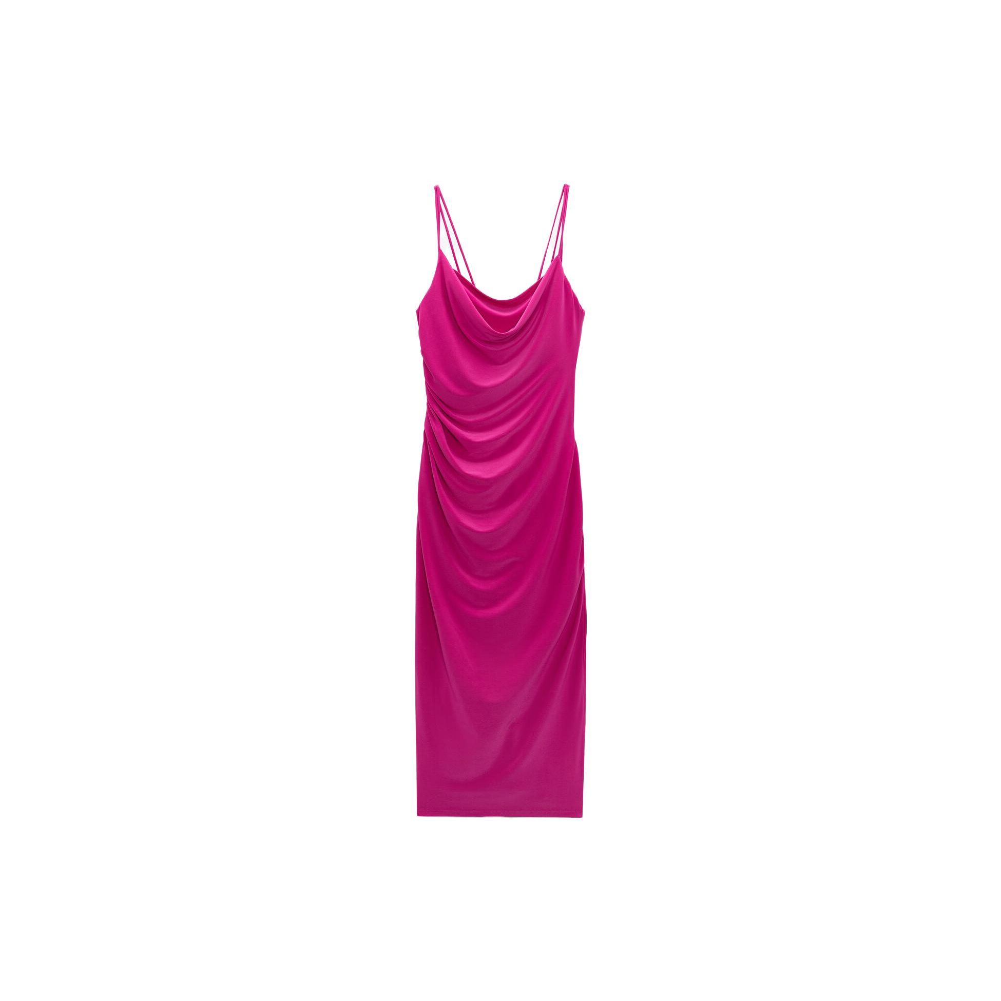 

Zara Ss23 Cami Dress Women Dresses Deep-Purple Red 01165134630 S