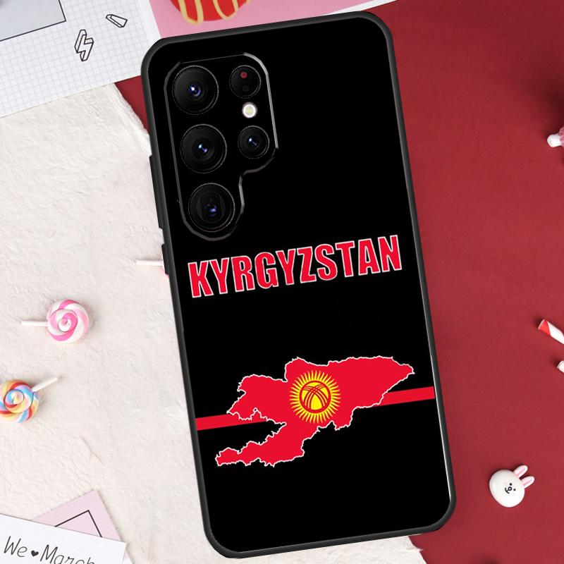 Kyrgyzstan Flag Case For Samsung Galaxy S25 FE S23 FE S20 S21 S22 S24 S25 S26 Ultra S10 S25 Plus Cover Shell