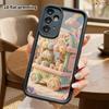 Phone Case: 2D Flat, Fits Samsung Galaxy A34 A35 M05 M06 S20 S22 S21 FE Plus 5G Protective Case, Coffee Cart, Perfect Christmas and Halloween Holiday 