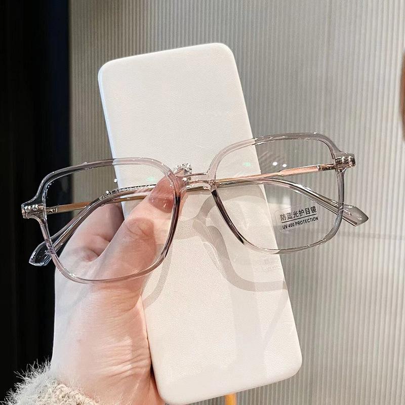 Material Square Shape Men'S Glasses Frame Blue Light Blocking Eye Glasses Frames Women Korean Stylish Eyewear Frames