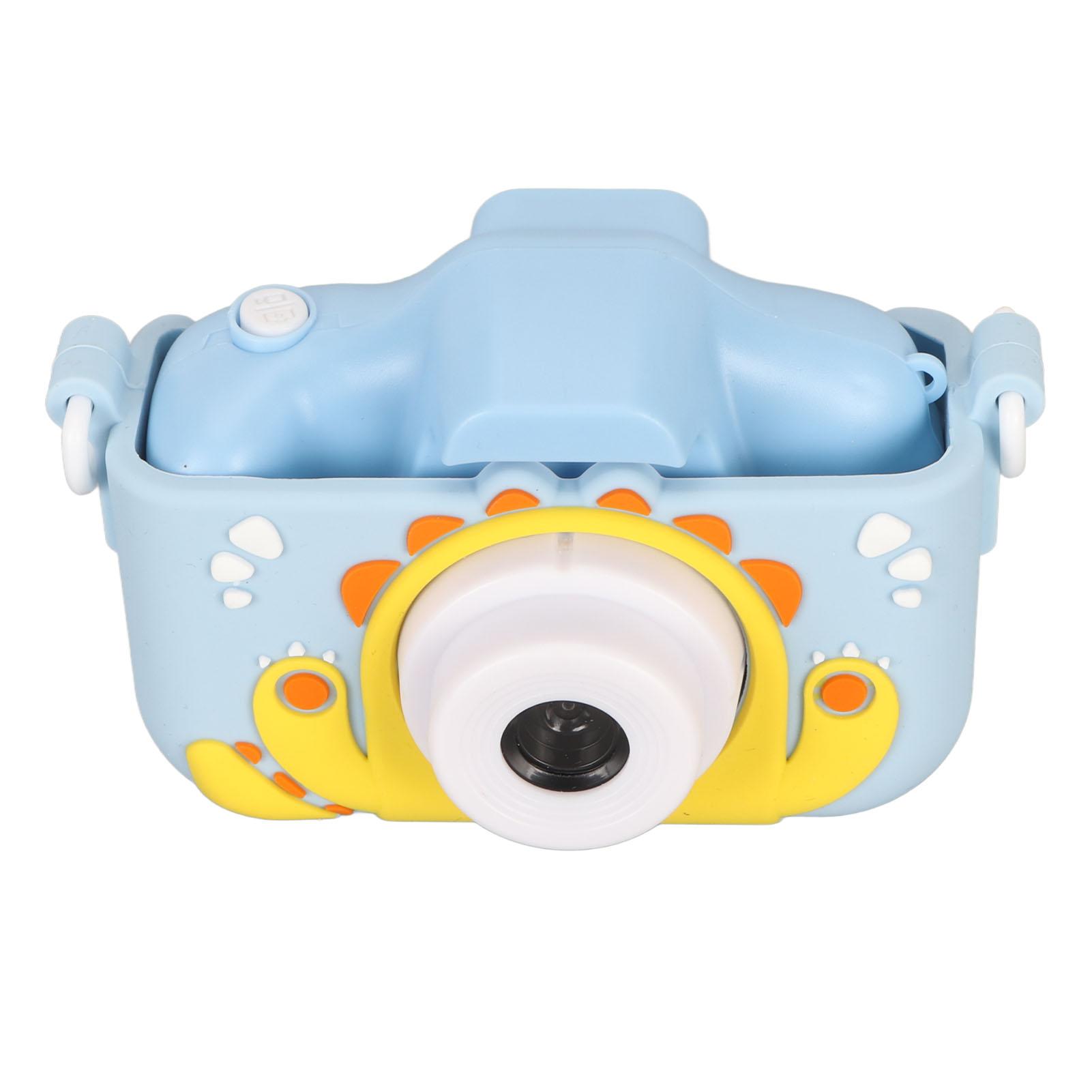 

Детская цифровая камера Blue Little Monster 40MP 2-дюймовый IPS-экран для защиты глаз от солнца с двумя линзами HD