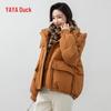YAYA 2024 Women's Short Hooded Puffer Jacket YE3B635845L