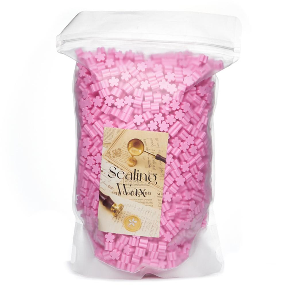 500g Flower Shaped Sealing Waxes for Wax Seal Stamp Colorful Waxes Seal Beads for Letter Envelope Christmas Card Package