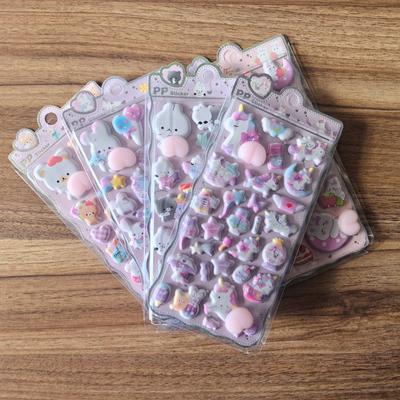 Cute Cartoon PP Sticker (1 Pcs) - 3D Embellishment for Planners, Device Decoration & Handcrafts BulingBulingStickers Store