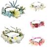 Boho Flower Headband Garland Festival Wedding Bride Crown Hair Band Braided Hair Vine Headpiece Hair Accessories Hair Ornament