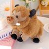 25cm Cute and Ugly Wild Boar Plush Toy a New Type of Lucky Little Piglet with Big Fangs a Birthday and Christmas Gift for Child