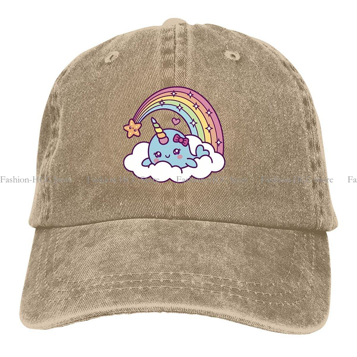 

Unicorn Girl Dreams On Cloud With Rainbow Baseball Cap Men Hats Women Visor Protection Snapback Narwhal Caps One Size хаки