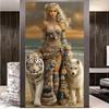 DIY Diamond Painting Kit,Arctic Queen with Polar Bear Sunset Full Drill Diamond Embroidery Art Mosaic Cross Stitch Home Decor