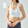 Fixed Cup with Chest Pad Summer Yoga Vest Exercise Strap Backless Bra Running Exercise Underwear Cycling Tops