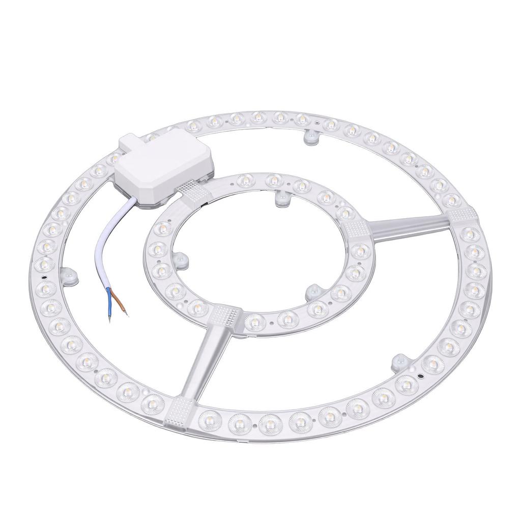 72W Ceiling Light Module Board Round Dual Color Dimmable LED Ceiling Fan Light Replacement Panel for Living Room Bedroom Bathroom