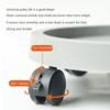 Mobile Flowerpot Tray Universal Wheel Circular Plastic Base Portable and Thick Resin Flowerpot Accessories for Home Use