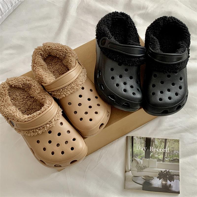 

1 пара плюшевих устілок для сабо Знімні устілки тапочок, які миються, для надзвичайного тепла, комфорту, холодної погоди, взимку, сабо, нижня білизна, сабо, вкладиш 44-45 чорний