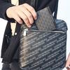 Emporio Armani Printed Zippered PVC Clutch Men clutch Black Y4P101-YLO7E-86526