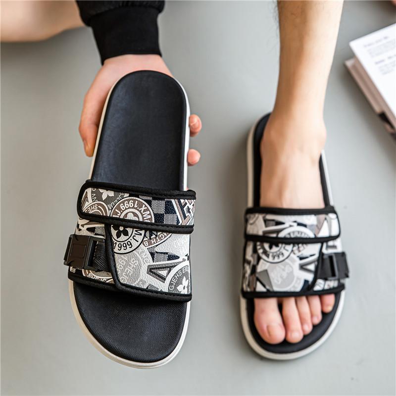Fashion Slippers for menTrendy Style Letter Print Design High Quality Beach Slippers Can Be Worn Out Premium Fashion Women's Casual