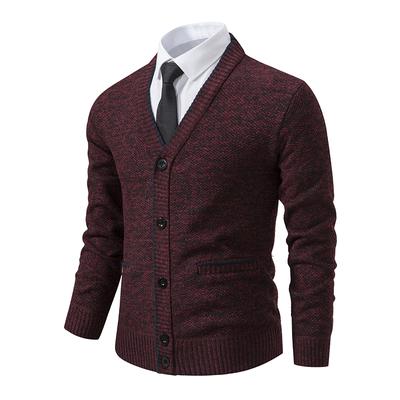 Heren Gebreid Vest Casual V-Hals Herfst Winter Trui Jas