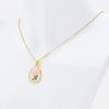 Tulip-Shaped Oil Painting Style Drip Flower Pendant Necklace - DIY Jewelry Accessory