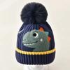 Cappellino invernale per neonato berretto a forma di orso coreano cappello invernale in lana a maglia per bambini berretto tinta unita cappello invernale per neonato con paraorecchie