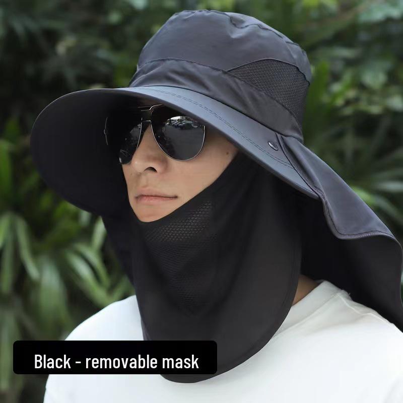 Men's Large Brim Anti-UV Summer Fishing Sun Hat